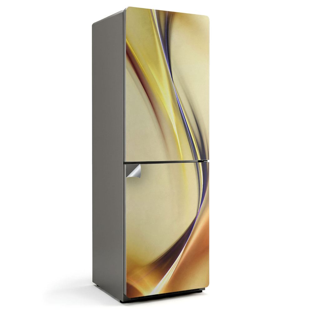 Autocolant pentru frigider Linii și unde fluide