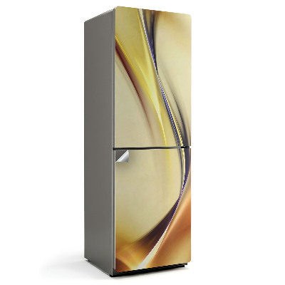 Autocolant pentru frigider Linii și unde fluide