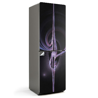 Autocolant pentru frigider Model abstract de undă