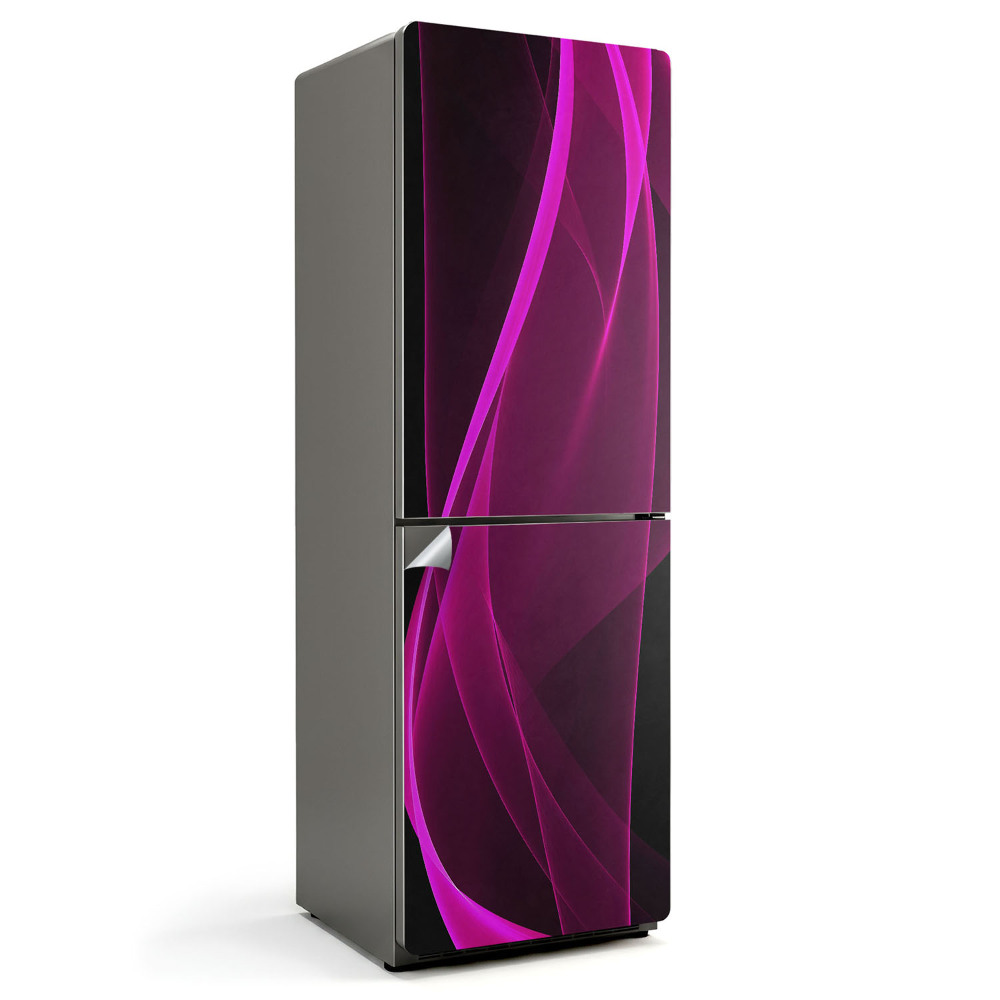 Autocolant pentru frigider Valuri de linii dinamice