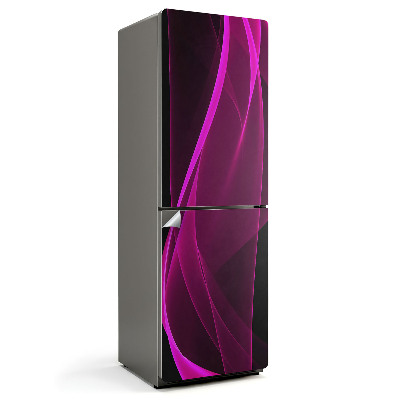 Autocolant pentru frigider Valuri de linii dinamice