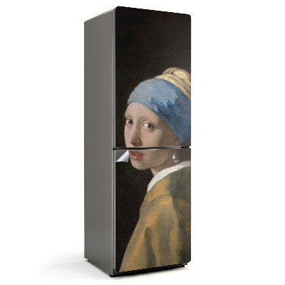 Folie pentru frigider Portretul unei fete cu o perlă