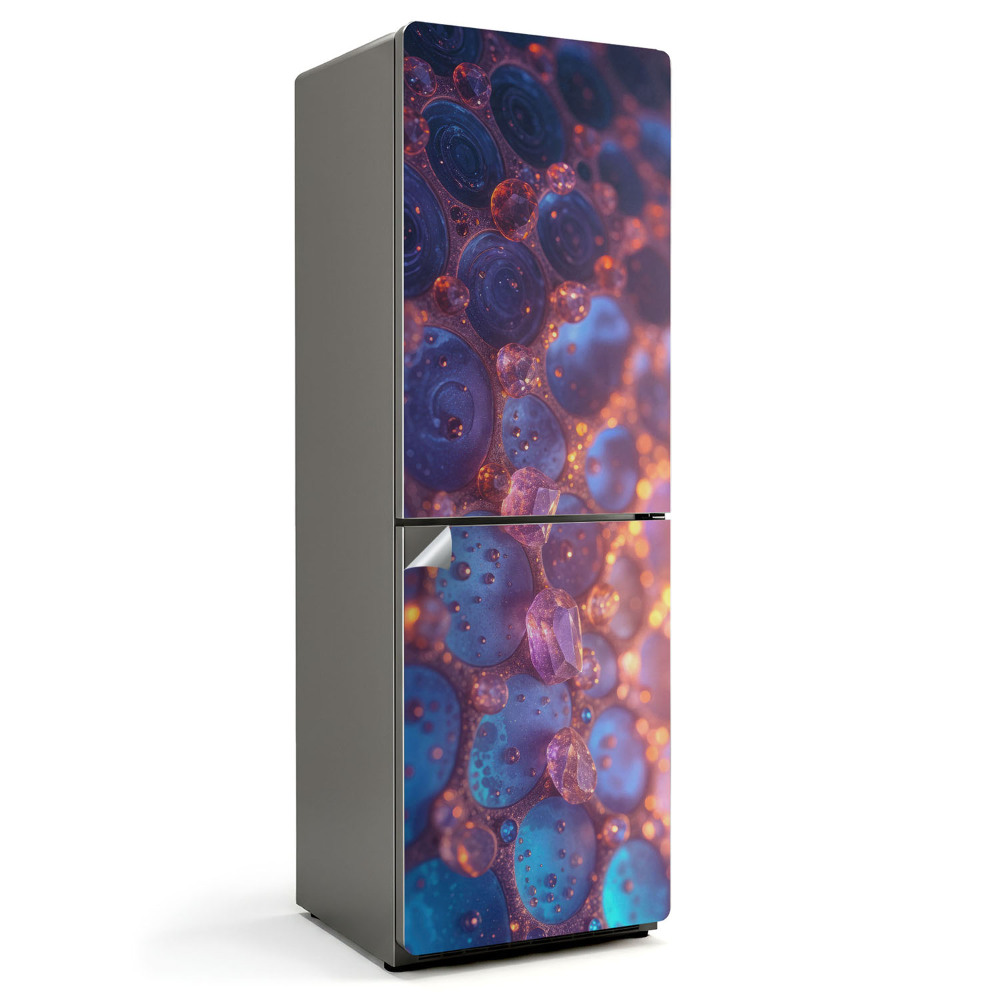 Folie pentru frigider Bule și forme abstracte