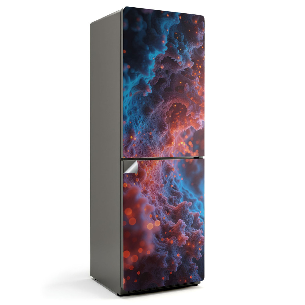 Autocolant pentru frigider Val de energie abstract