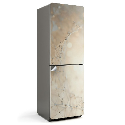 Autocolant pentru frigider Rețea abstractă de linii