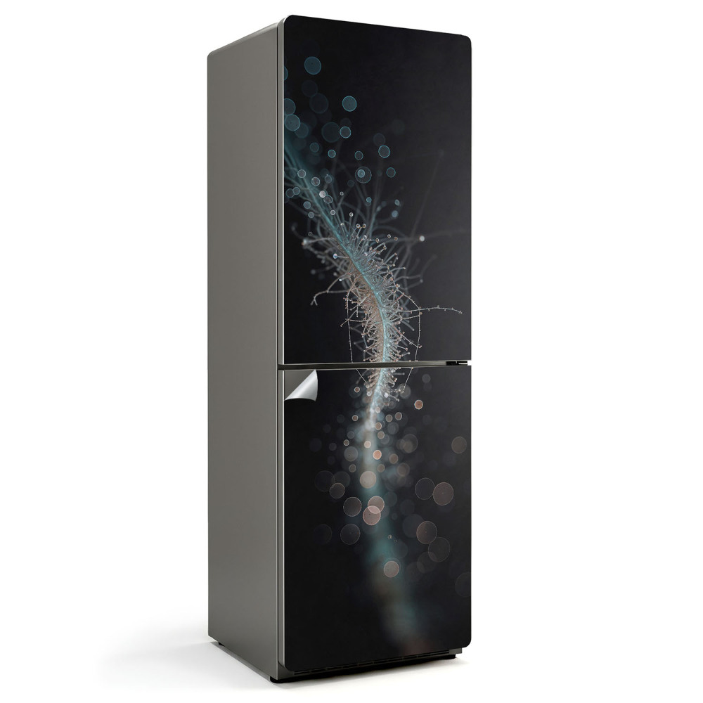 Folie pentru frigider Model abstract cu bule