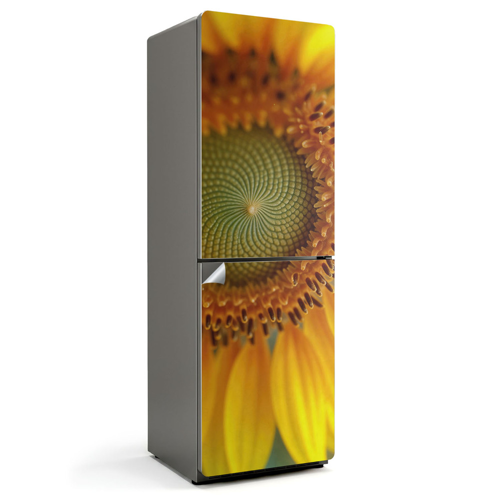 Folie pentru frigider Model de floarea-soarelui în detaliu