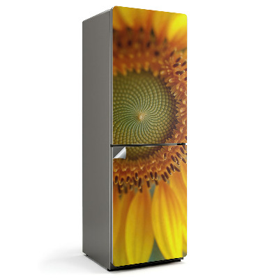 Folie pentru frigider Model de floarea-soarelui în detaliu