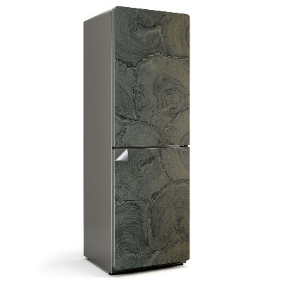 Autocolant pentru frigider Model de lemn cu noduri