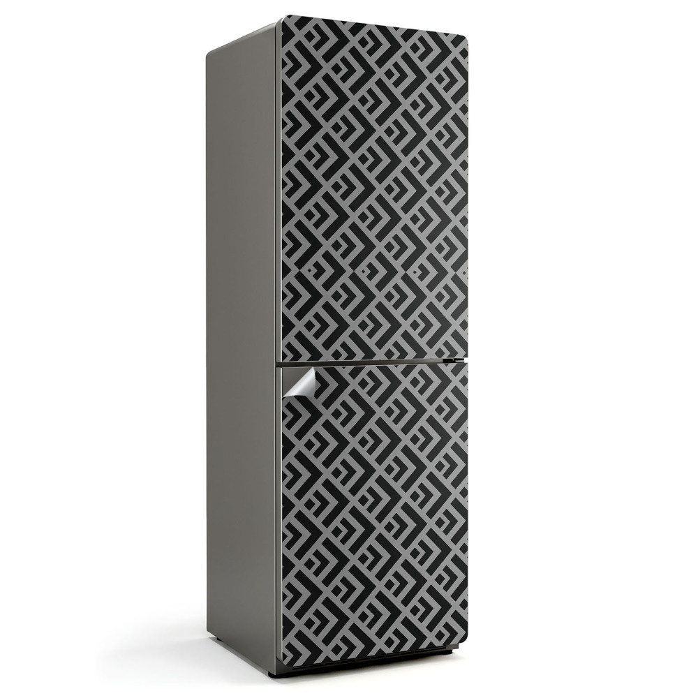 Folie pentru frigider Model geometric de romburi