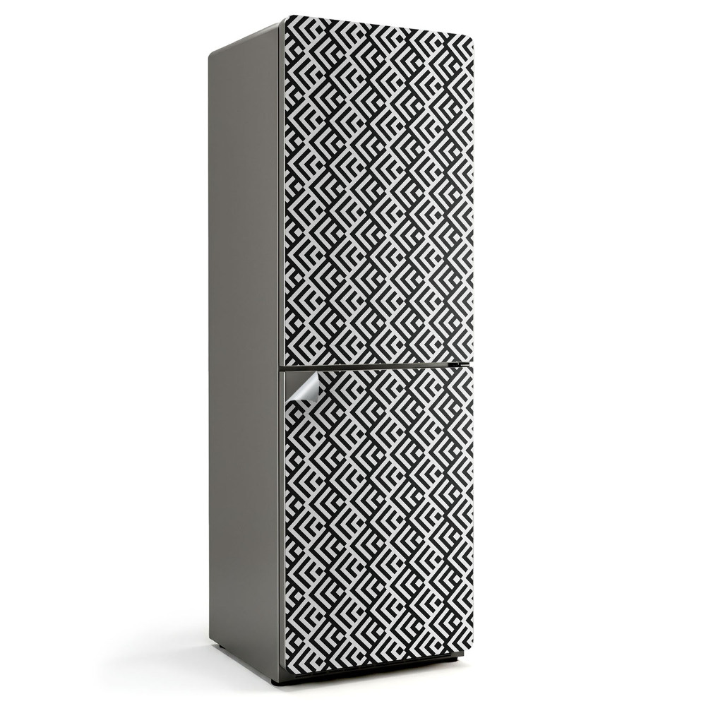 Autocolant pentru frigider Geometrie în zig-zag