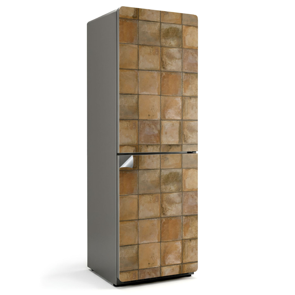 Folie pentru frigider Plăci în tonuri de pământ