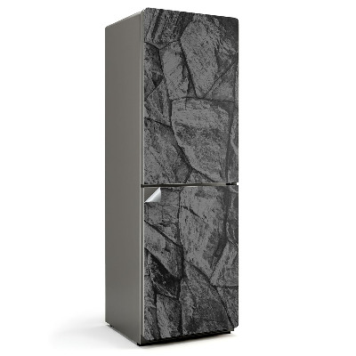 Folie frigider Textură de perete de piatră