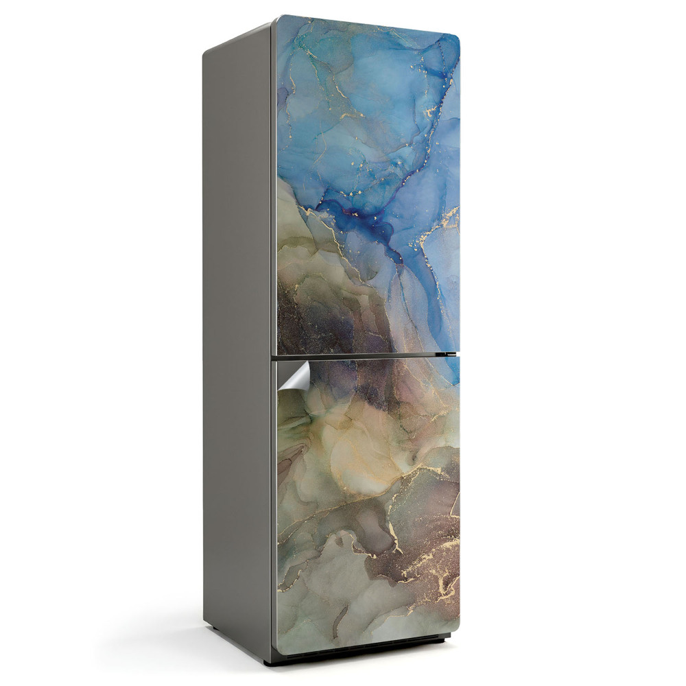 Autocolant pentru frigider Model abstract de acuarelă