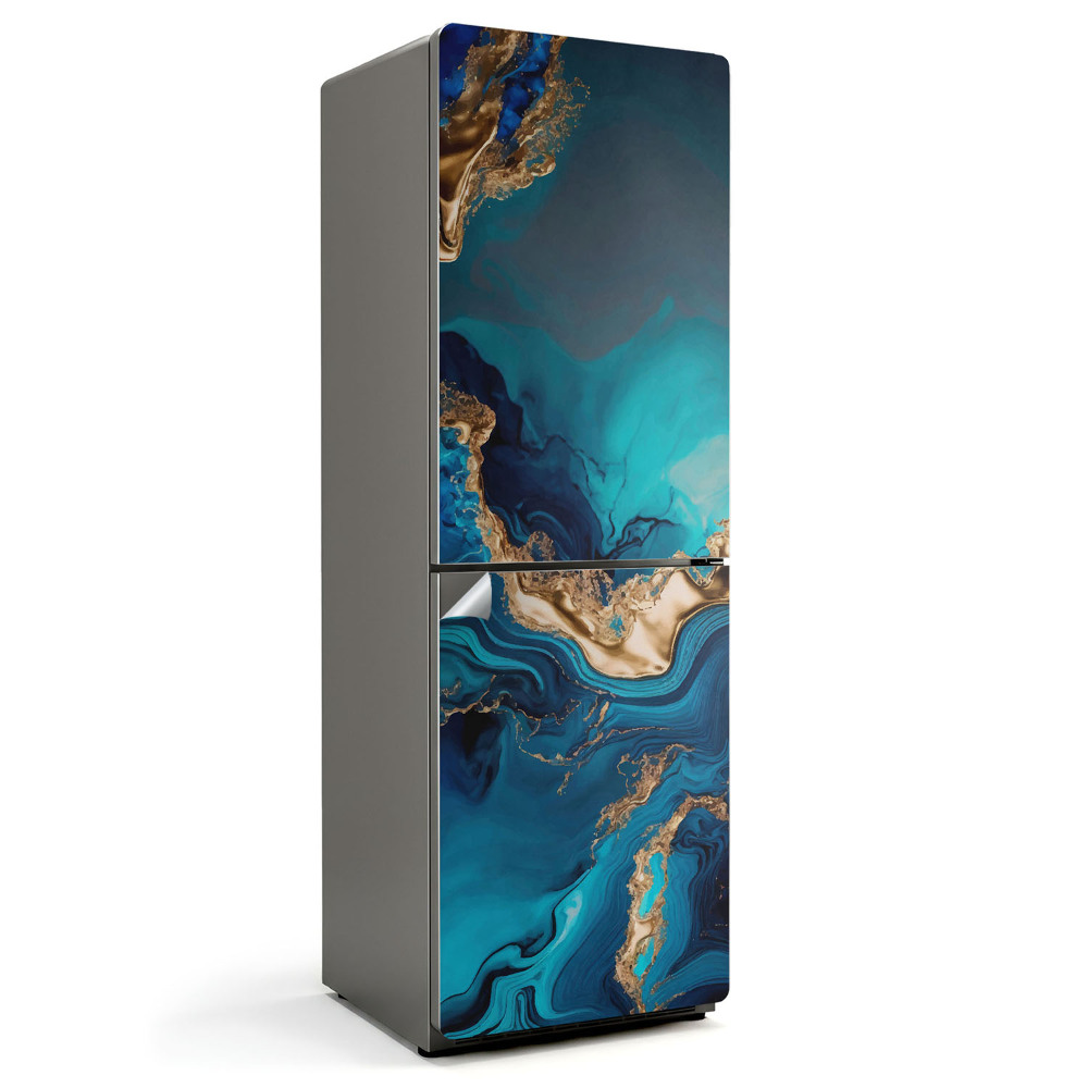 Folie pentru frigider Valuri și pete abstracte