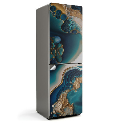 Autocolant pentru frigider Unde și structuri abstracte