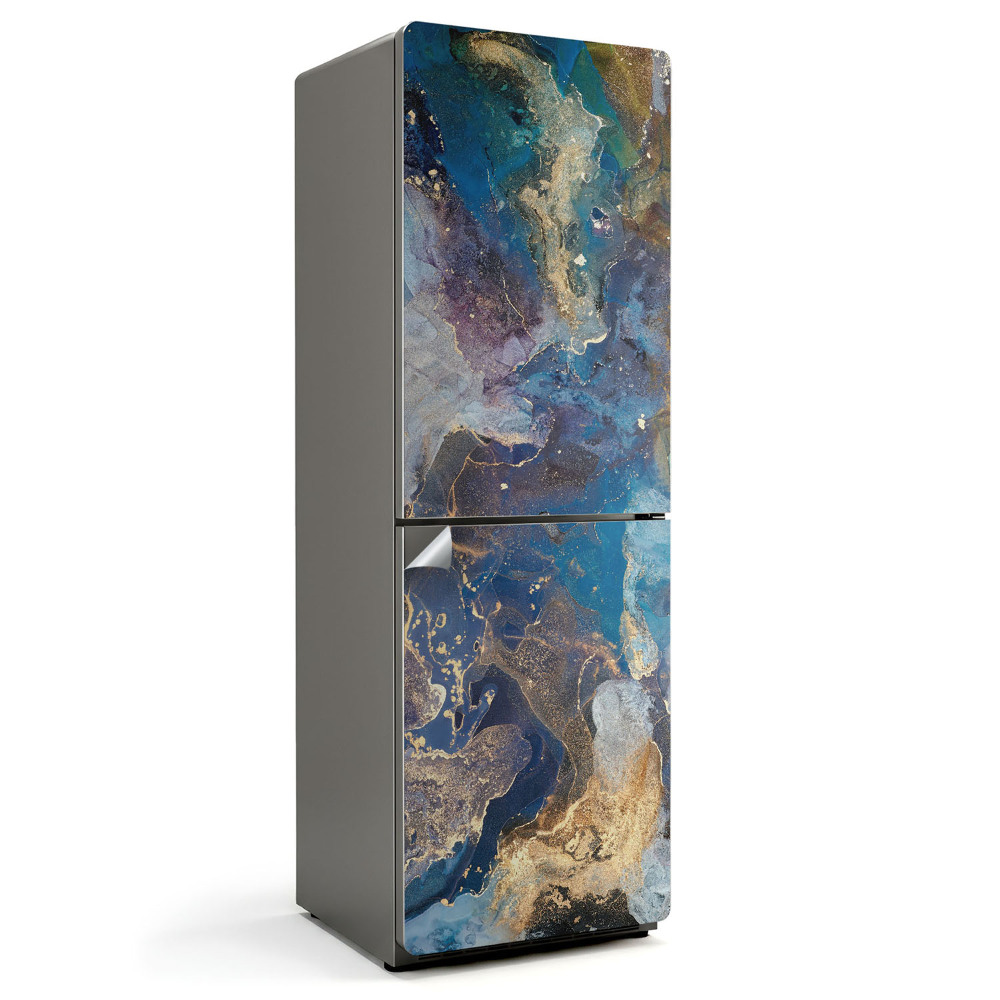 Autocolant pentru frigider Model abstract de acuarelă