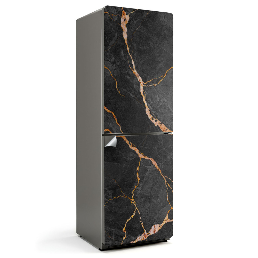 Autocolant pentru frigider Model de marmură cu vene