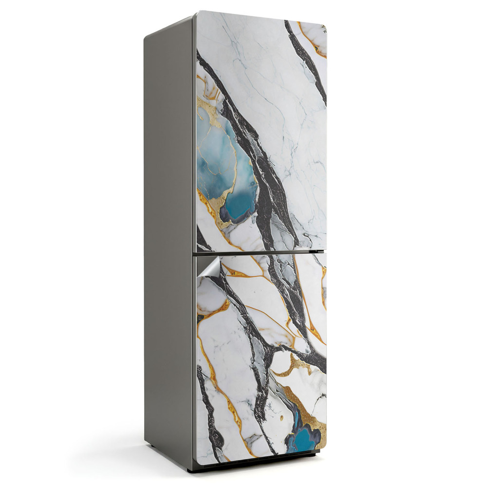 Autocolant pentru frigider Model elegant de marmură