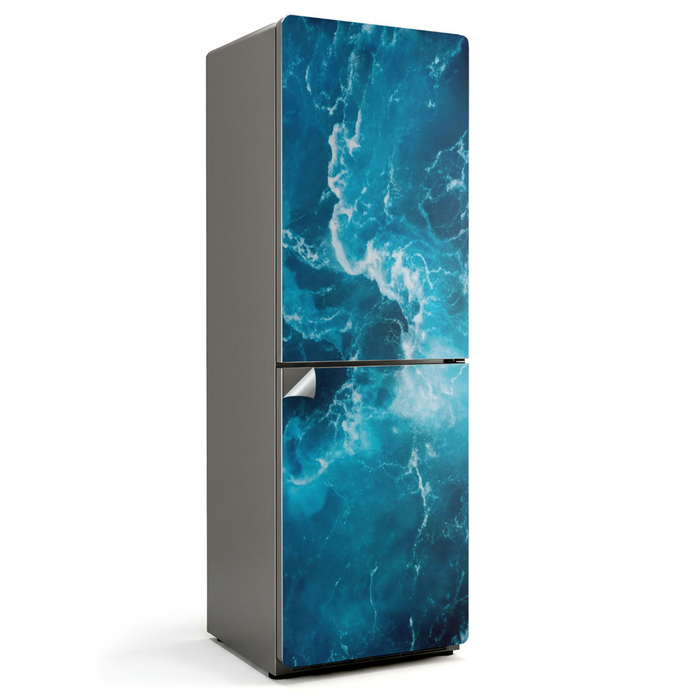 Autocolant pentru frigider Model dinamic de valuri ale mării