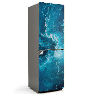 Autocolant pentru frigider Model dinamic de valuri ale mării