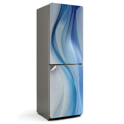 Autocolant pentru frigider Valuri în tonuri delicate