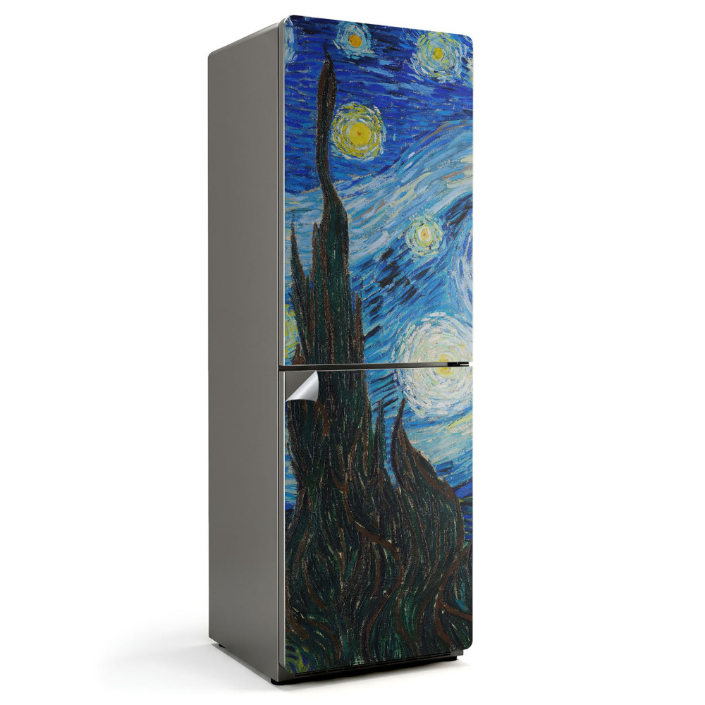 Folie pentru frigider Peisaj nocturn cu stele