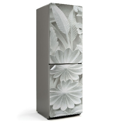 Folie pentru frigider Model floral în relief