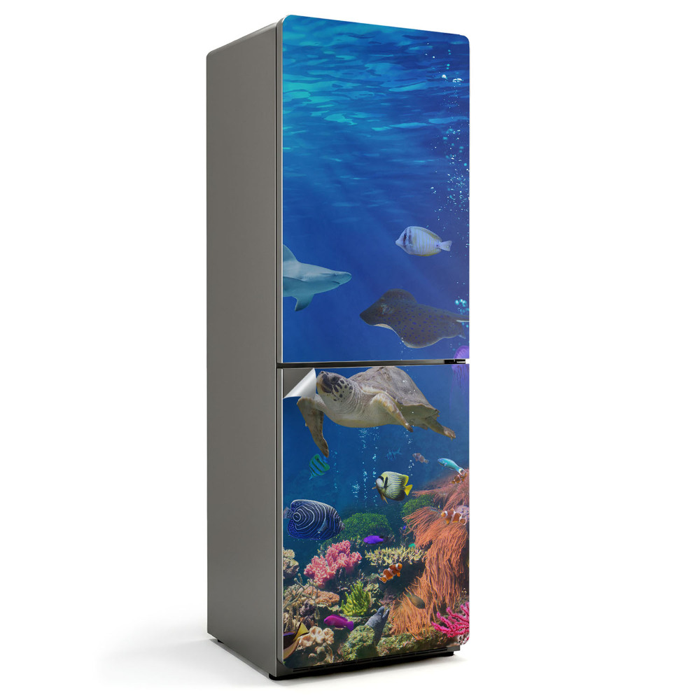 Folie frigider O lume subacvatică plină de viață