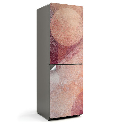 Autocolant pentru frigider Model abstract cu cercuri