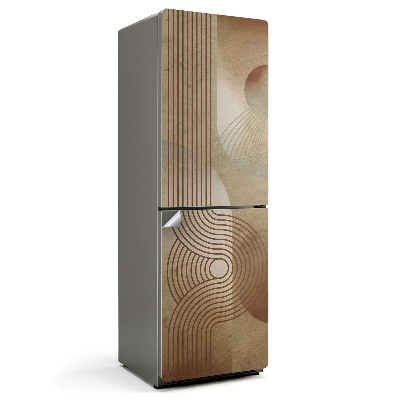 Folie pentru frigider Linii și forme abstracte