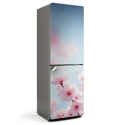 Autocolant pentru frigider O creangă delicată de flori