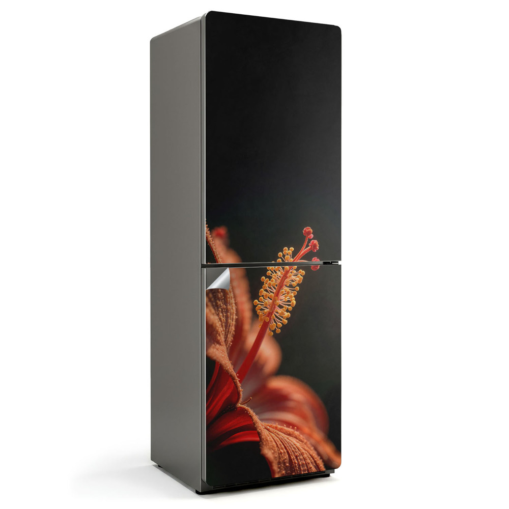 Folie frigider O floare delicată în prim-plan