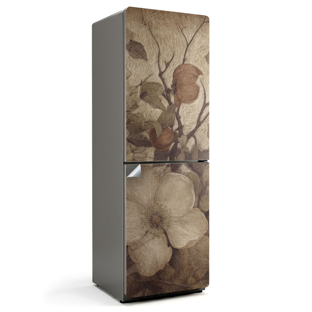 Autocolant pentru frigider Aranjament floral decolorat