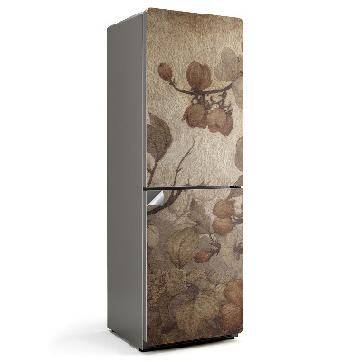 Folie frigider Aranjament floral decolorat