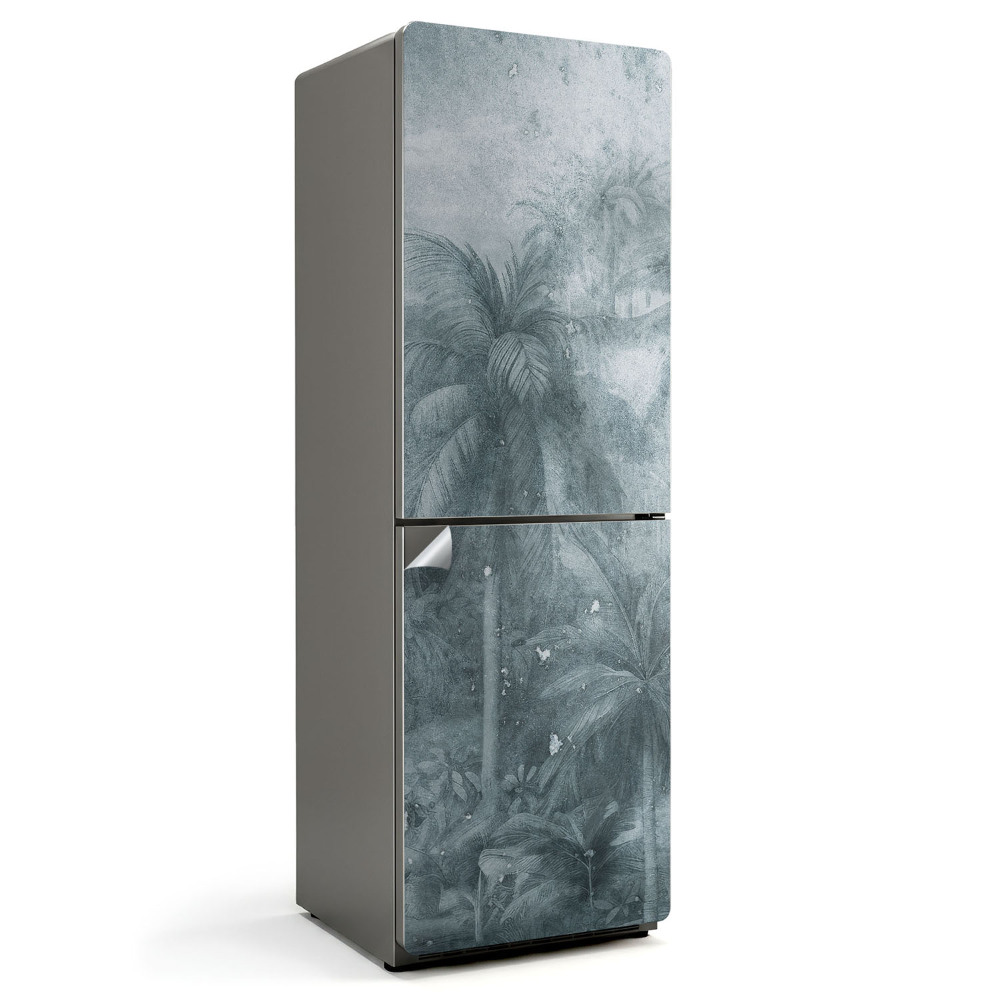 Folie pentru frigider Peisaj tropical cu palmieri