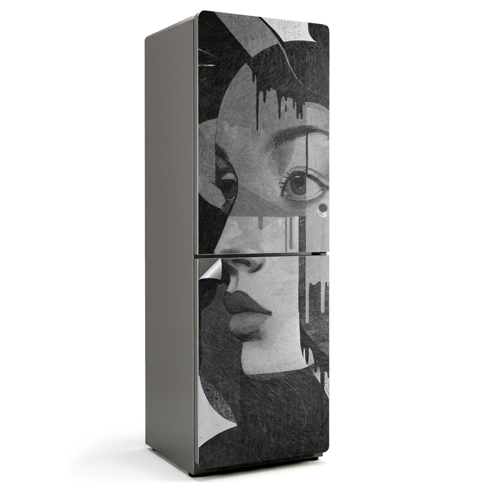 Folie frigider Portret abstract al unei femei