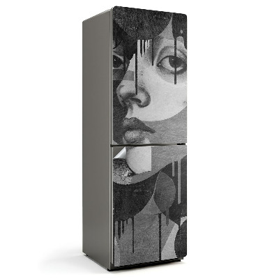 Folie pentru frigider Portret facial abstract