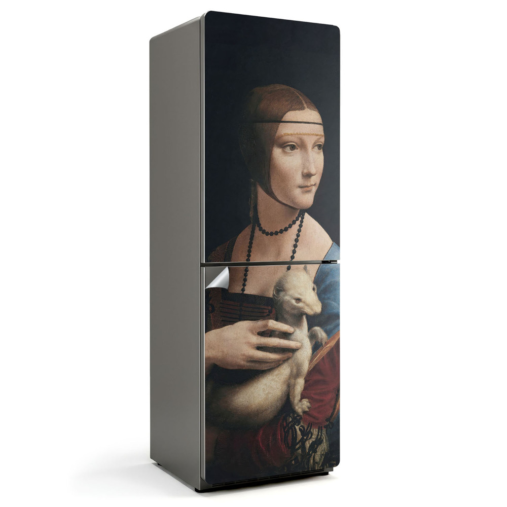 Folie pentru frigider Doamna cu hermină de Leonardo da Vinci
