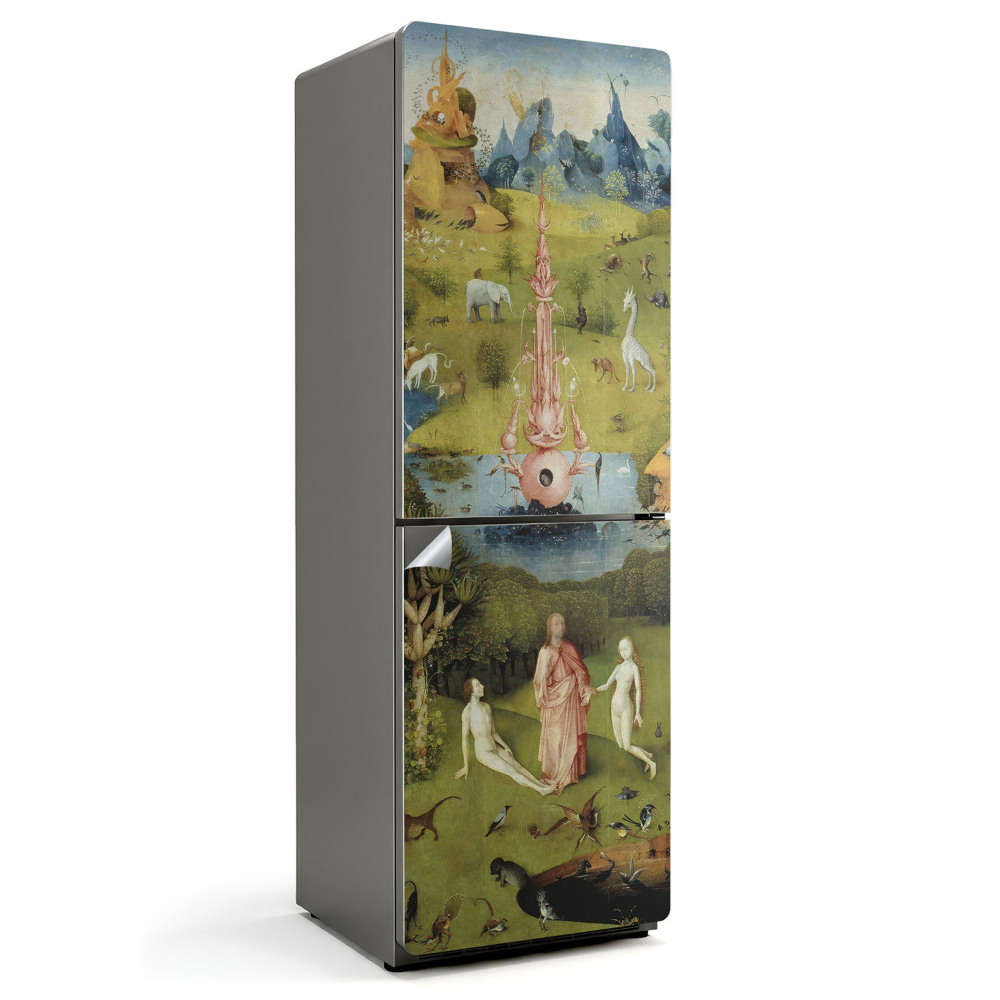 Autocolant pentru frigider Grădina deliciilor pământești a lui Bosch