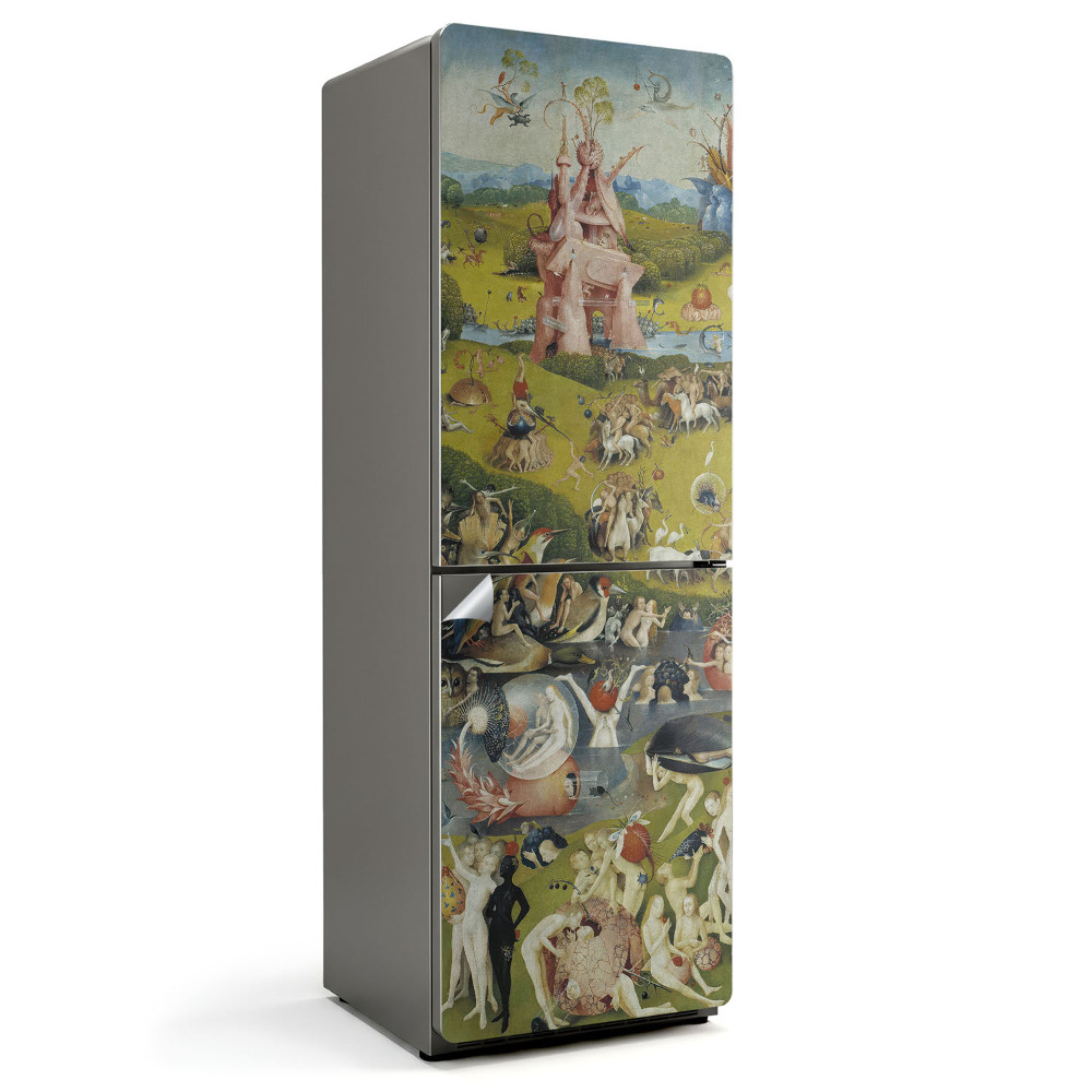 Folie frigider Grădina deliciilor pământești a lui Bosch