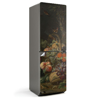 Autocolant pentru frigider Pictură în ulei de natură moartă