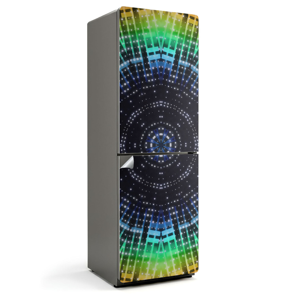 Autocolant pentru frigider Model geometric de mandală