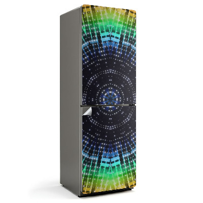 Autocolant pentru frigider Model geometric de mandală