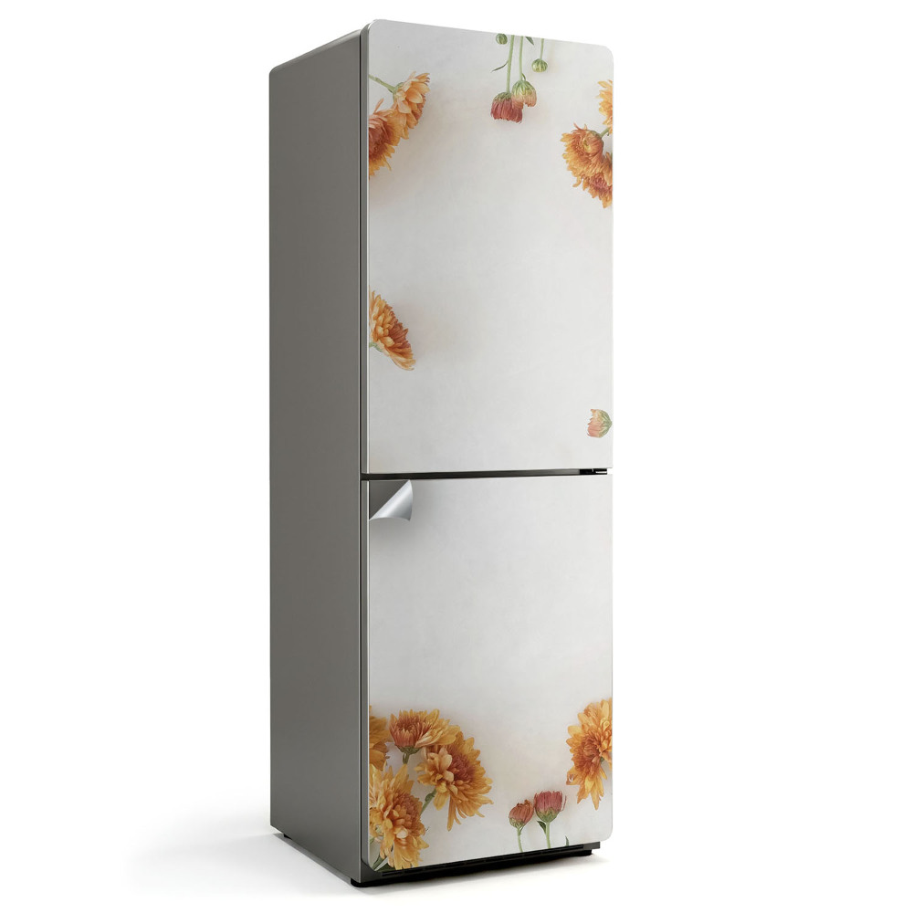 Folie frigider Model floral într-o ramă