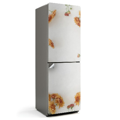 Folie frigider Model floral într-o ramă