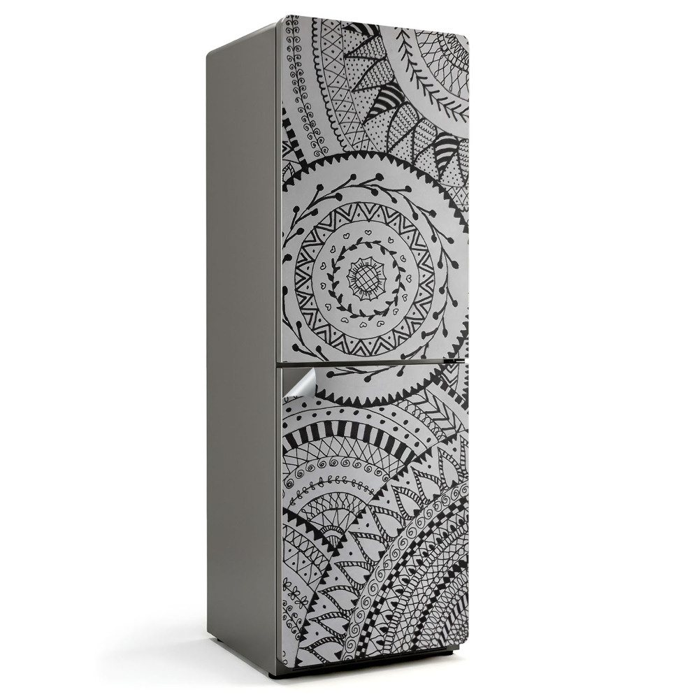 Autocolant pentru frigider Modele de mandale în cercuri