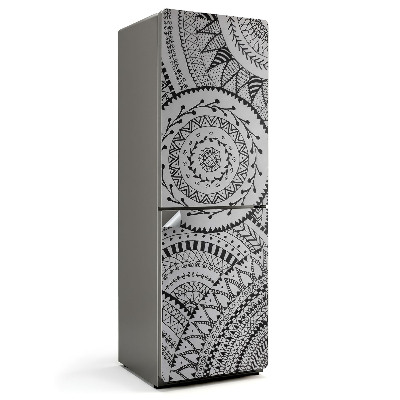 Autocolant pentru frigider Modele de mandale în cercuri