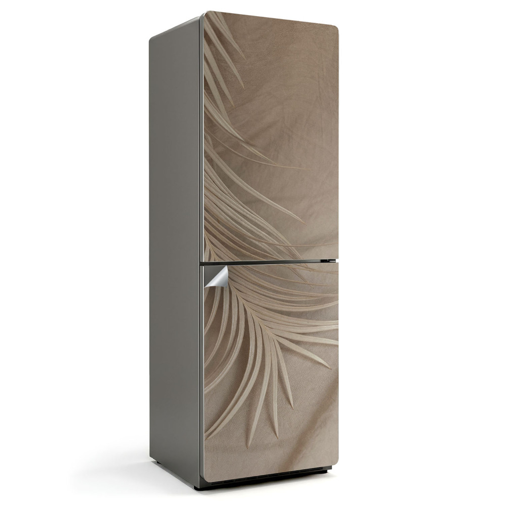 Autocolant pentru frigider Frunze elegante de palmier