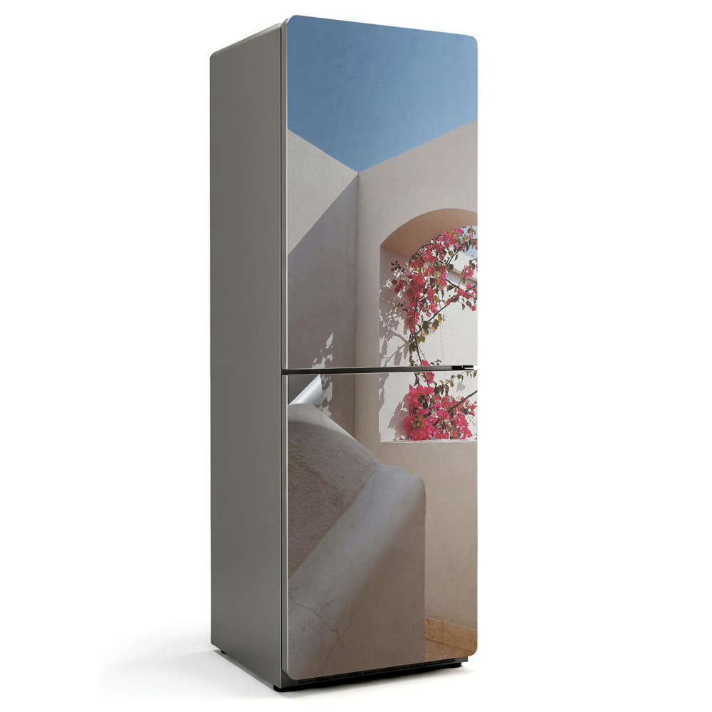 Autocolant pentru frigider Arhitectură cu vegetație